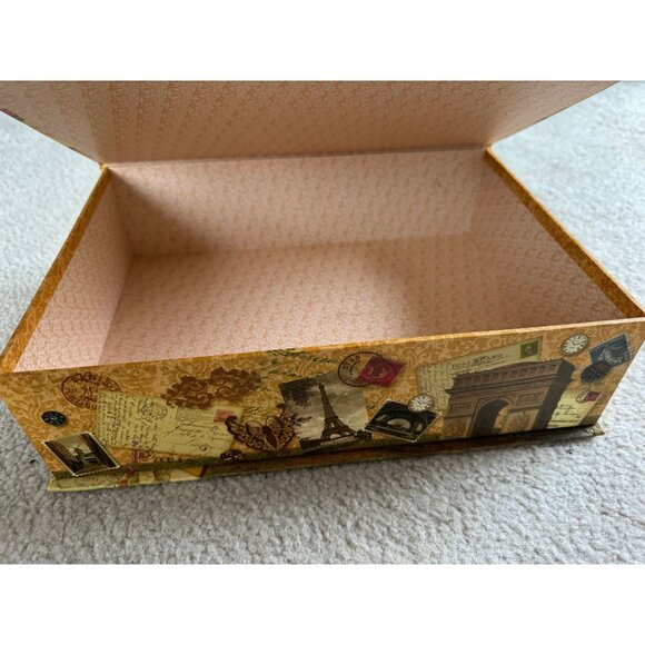 Vintage Punch Studio Eiffel Tower Paris France Keepsake Note Card Top Box Magnet - Picture 7 of 10